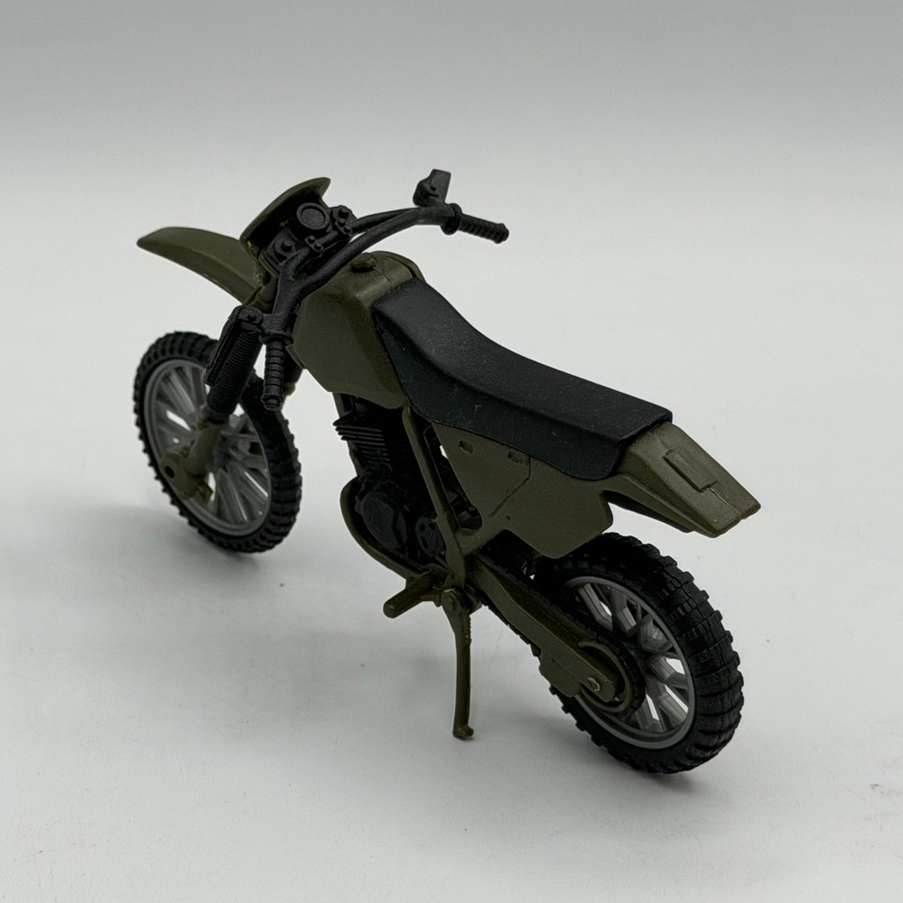 Military Toy Dirt Bike Motorcycle Green for 3.75-4 inch Action Figures - Picture 7 of 11